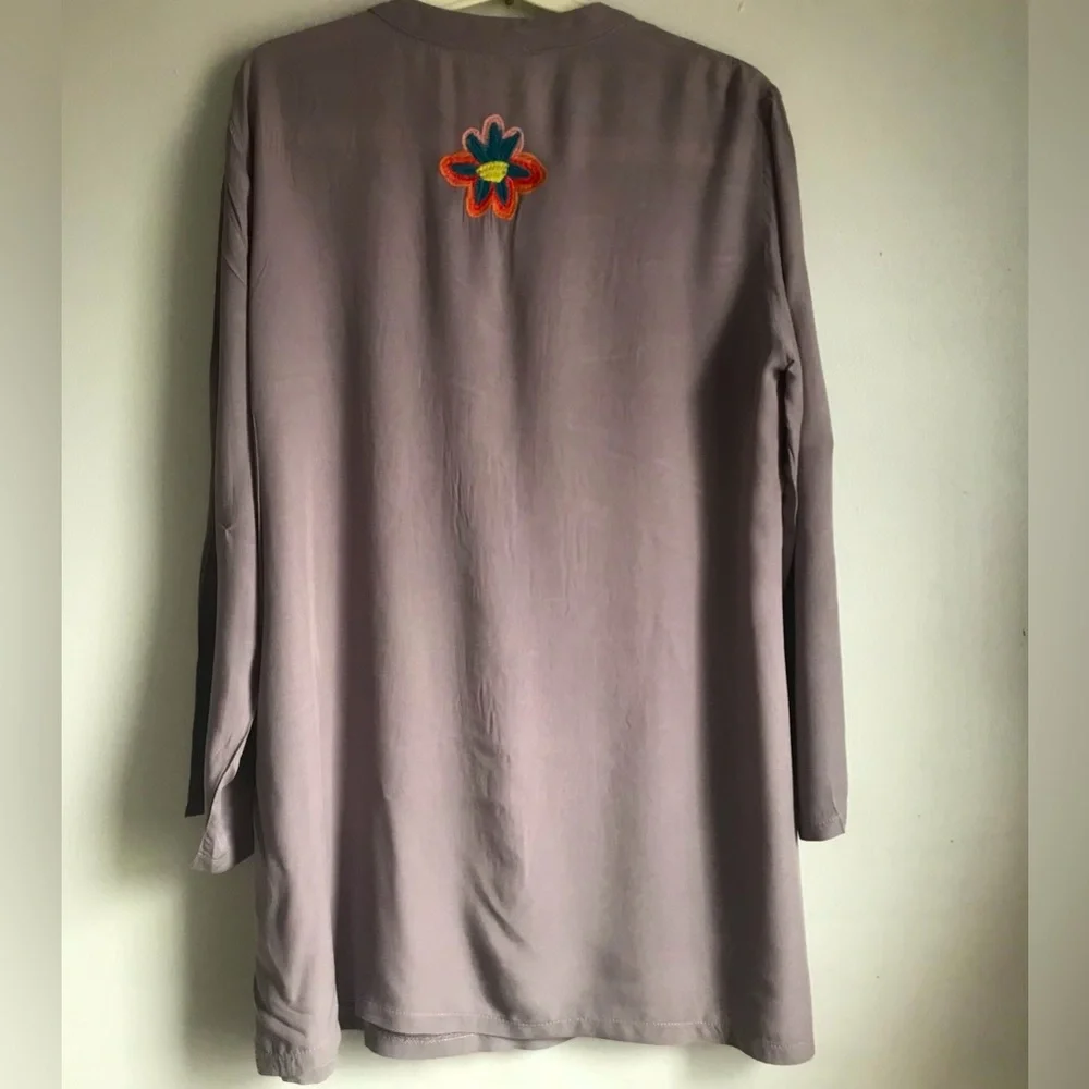 LUNA MOON Embroidered Tunic Top - Picture 6 of 10